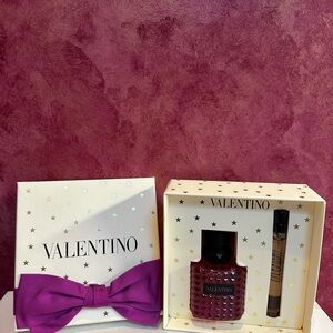Valentino Fragrance Set with Purple Accents